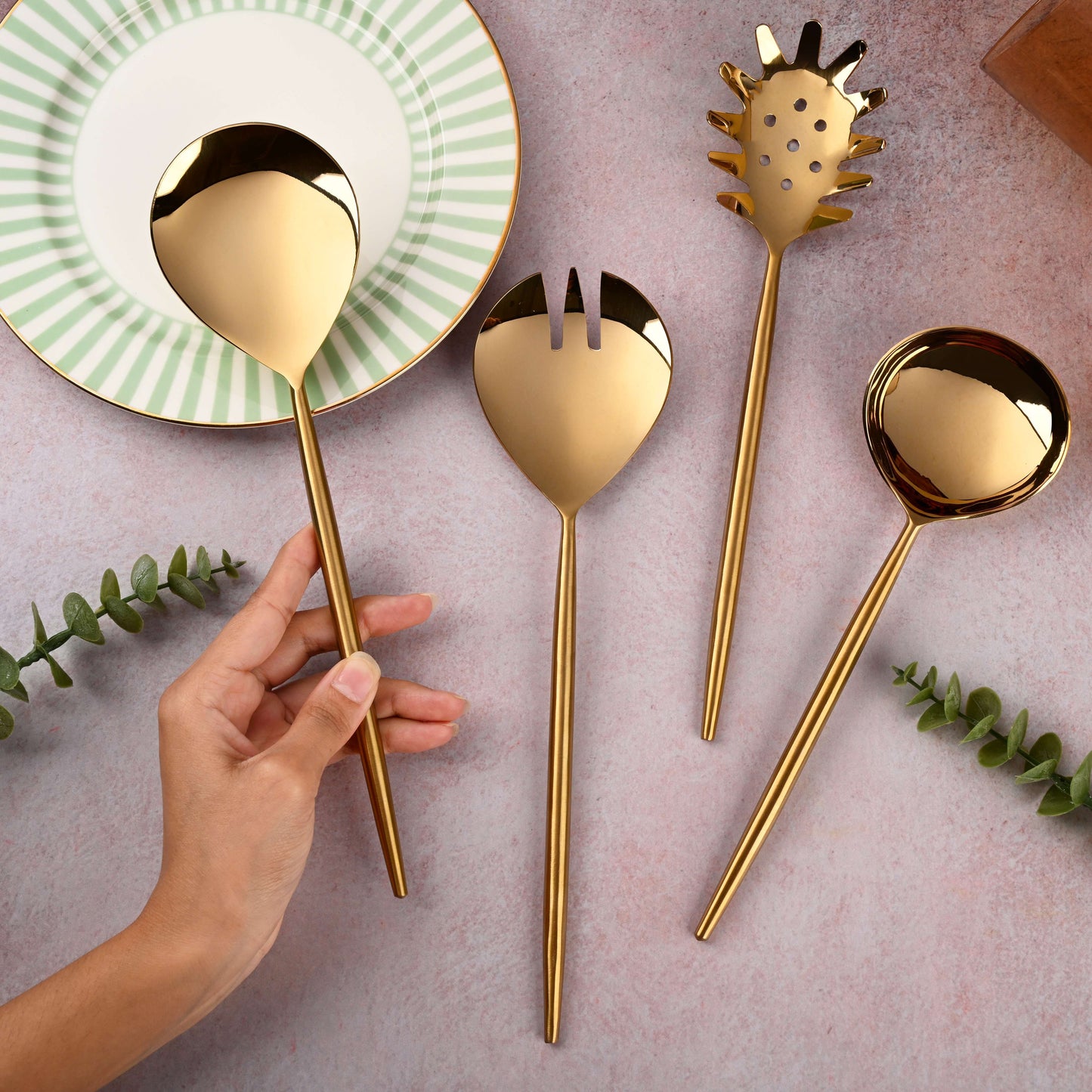 Emerald Collection - Serving Tools Set of 4 with Luxurious Gift Box