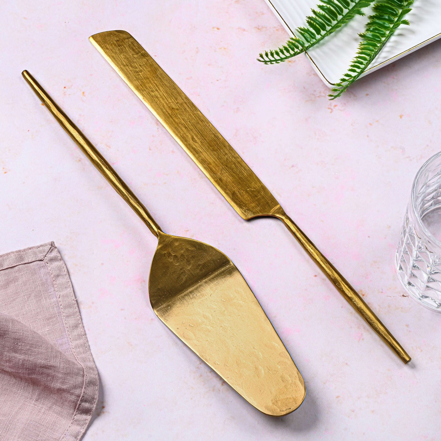 Sapphire Collection - Cake Knife and Server Set of 2 with Luxurious Gift Box