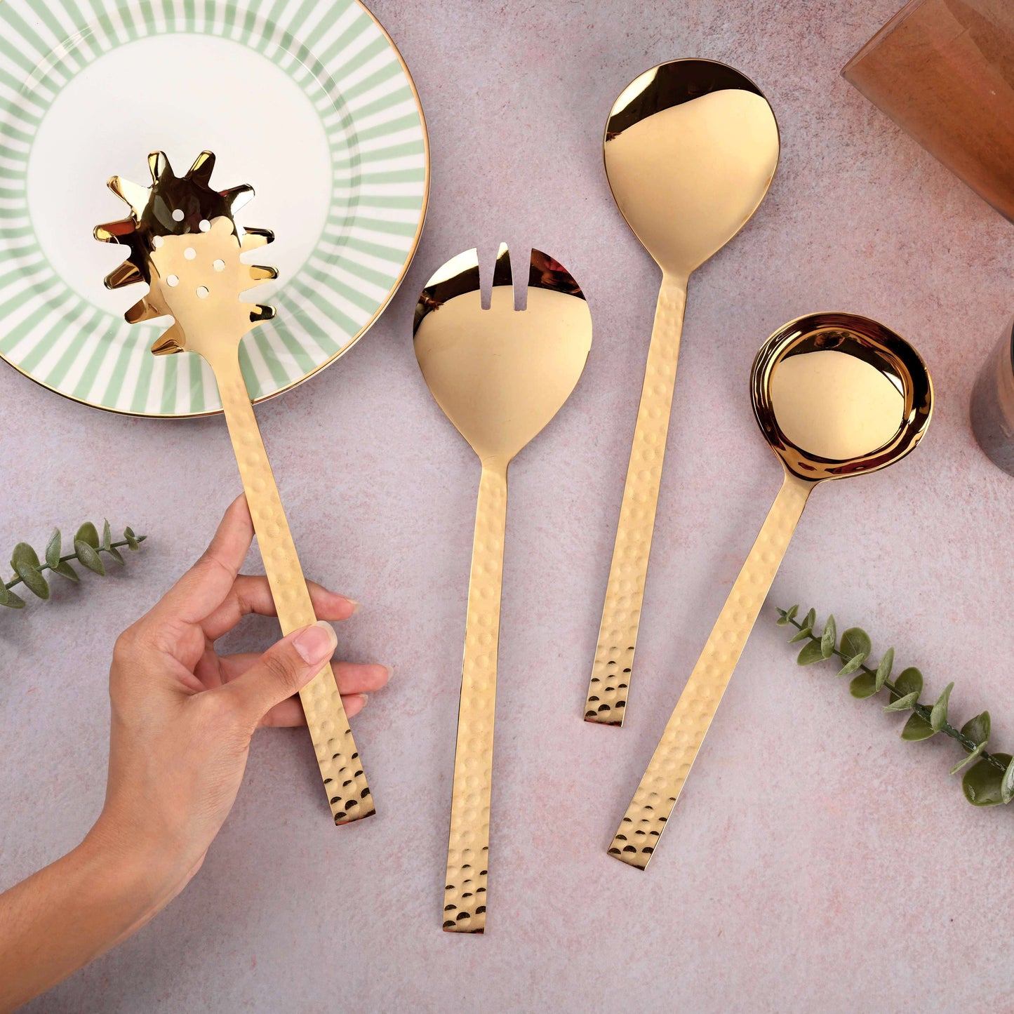 Coral Collection - Serving Tools Set of 4 with Luxurious Gift Box